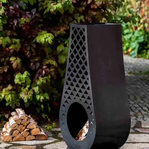 AVANGARDO Garden Fireplace with Cooking Plate