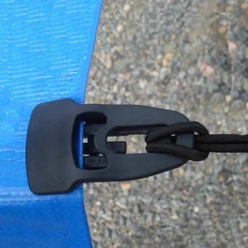 Tarp Clips - Heavy Duty Reusable Plastic Clamps for Tarps, Covers and Fabric