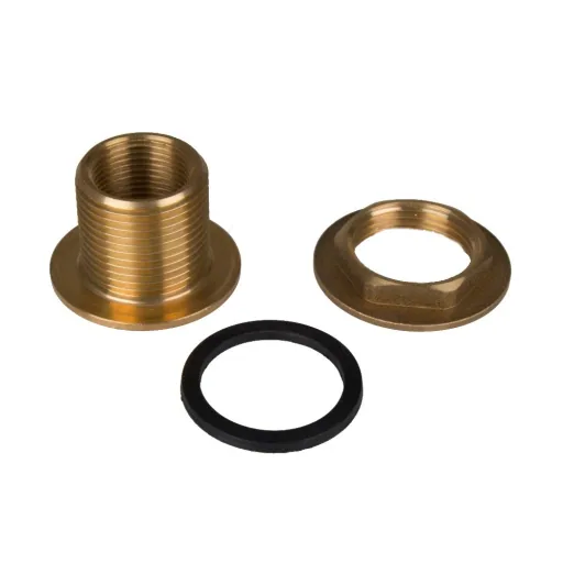 Brass Tank Fitting, Rain Barrel Connector, 25mm Hose Barb