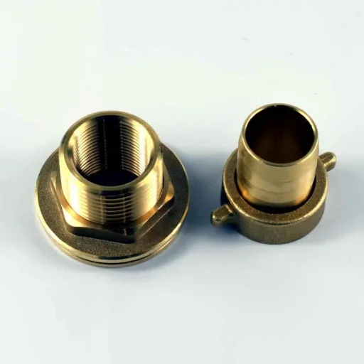 Brass Tank Fitting, Rain Barrel Connector, 25mm Hose Barb