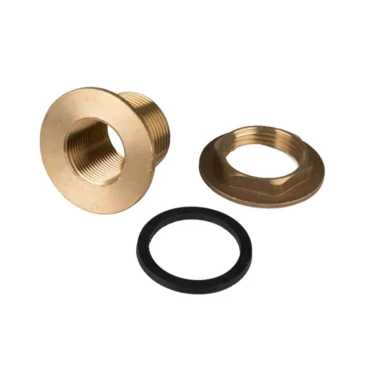 Brass Tank Fitting, Rain Barrel Connector, 25mm Hose Barb