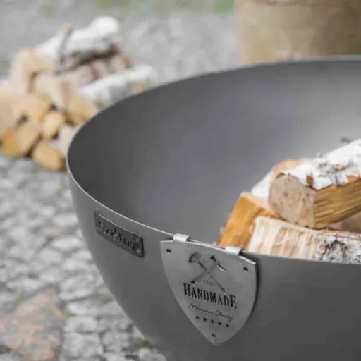Dallas Premium Deep Steel Fire Pit - 33 inch Outdoor Fire Bowl