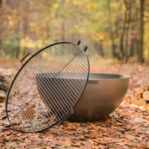 Dallas Premium Deep Steel Fire Pit - 33 inch Outdoor Fire Bowl
