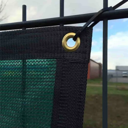 Construction Fence Screen, green Privacy Screen Fence 1.76x3.41m, HDPE, reinforced