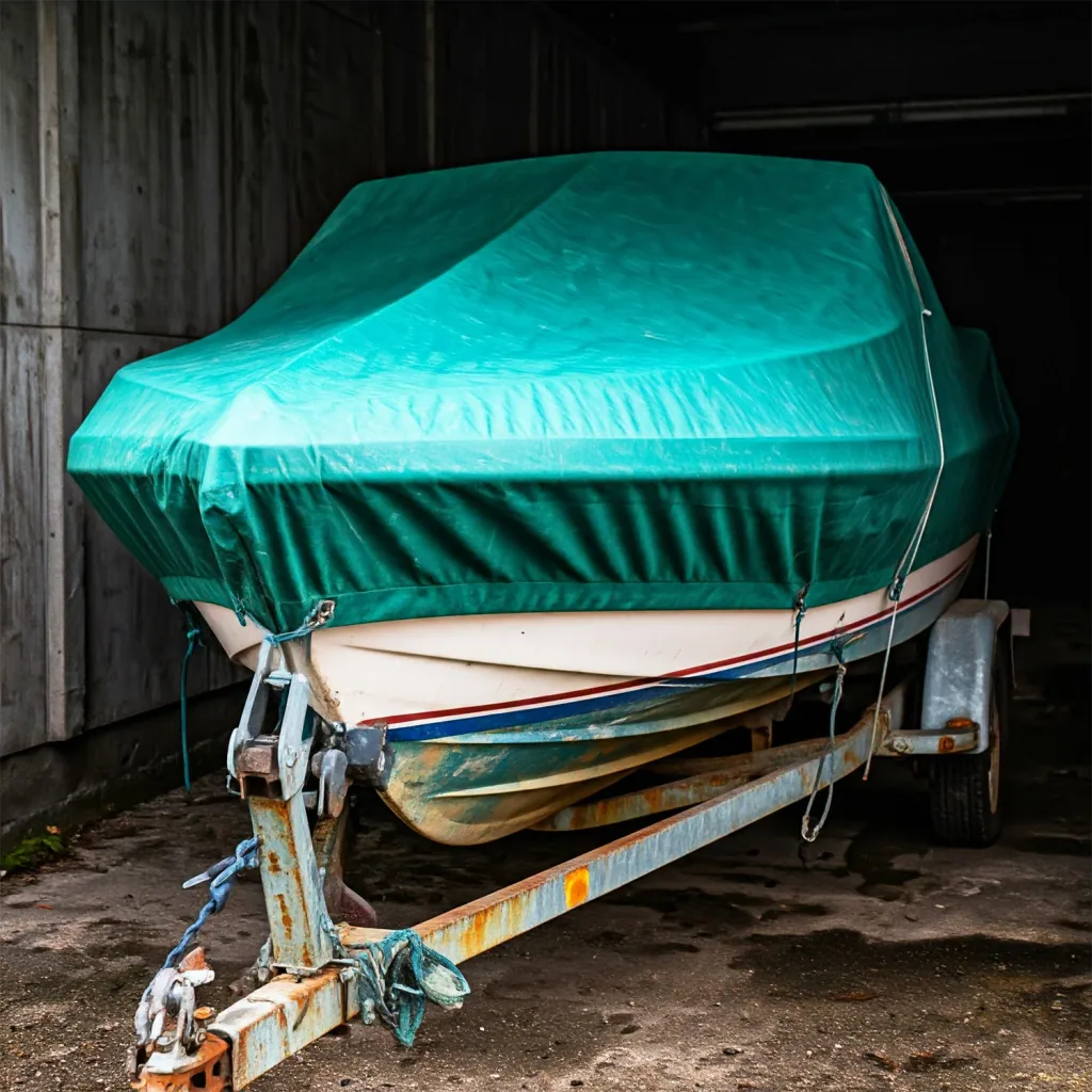 Green 650g/m² PVC Waterproof Tarp - 3.5x6m (21m²) Heavy Duty Cover