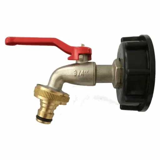 IBC Tank Adapter S60 with 3/4" Faucet & Connector