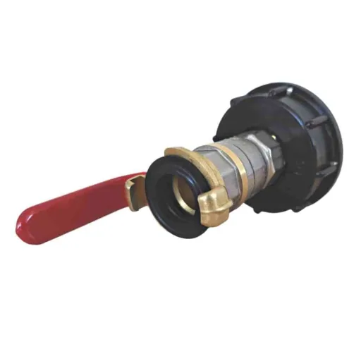 IBC Tank Adapter S60 with 3/4" Ball Valve - Complete Kit