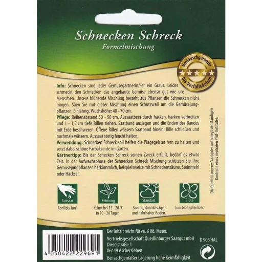 Slug Repellent Seed Tape- Natural Pest Control