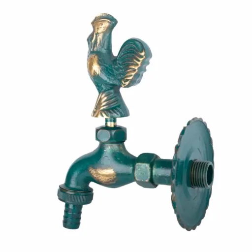 Antique Garden Faucet, Patina Outdoor Faucet 1/2 Inch