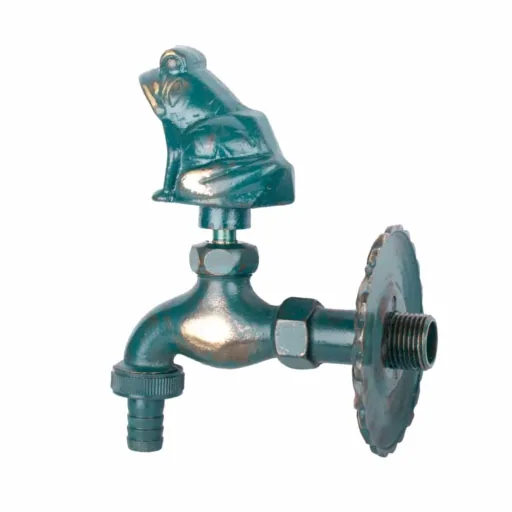 Frog Garden Faucet, Nostalgic Outdoor Spigot, 1/2 Inch