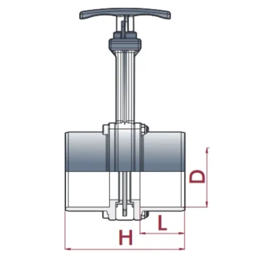110mm Slide Gate Valve - PVC Shut Off Valve for Pond