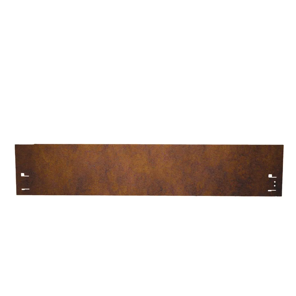 10 Pack Lawn edging weathering steel 120 cm length, 13.5 - 18.5 cm height, garden edging, Broad: 13.5 cm
