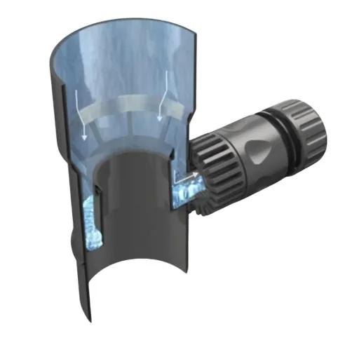 90mm Rainwater Collector, Graphite Downspout Diverter Kit