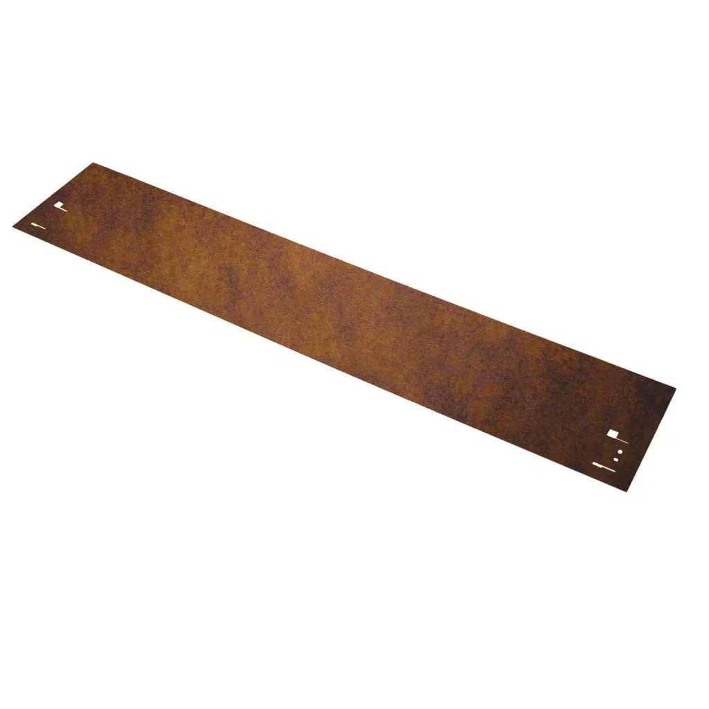 10 Pack Lawn edging weathering steel 70 cm length, 13.5 - 18.5 cm height, garden edging - Hot-dip galvanizing, Broad: 18.5 cm
