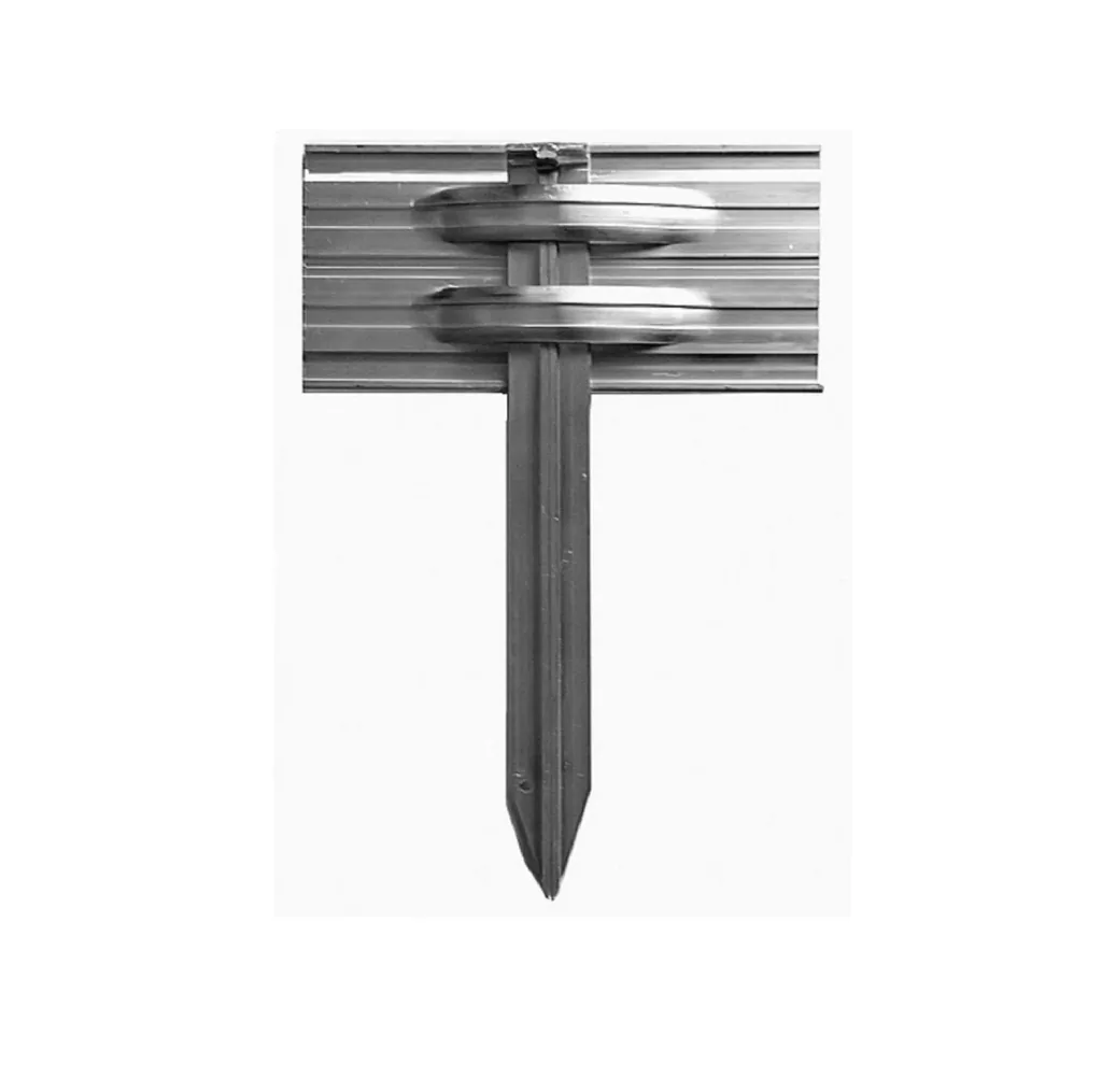 Garden edging Height: 10-14-24 cm, Length: 1-30 m | Ultra strong aluminum lawn edging, Broad: 14 cm; Crowd: 10