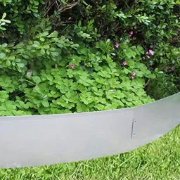 20Set Lawn Edging Metal Alu/Zinc 18cm high, 10m long | Garden edging