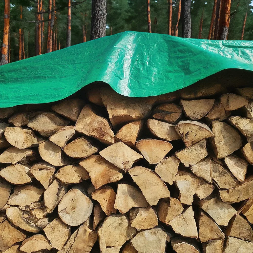 Green PVC Tarp 650 GSM Waterproof Heavy Duty Tarp Cover 8x12m