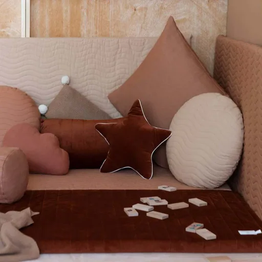 Nobodinoz game mattress Monaco sienna brown