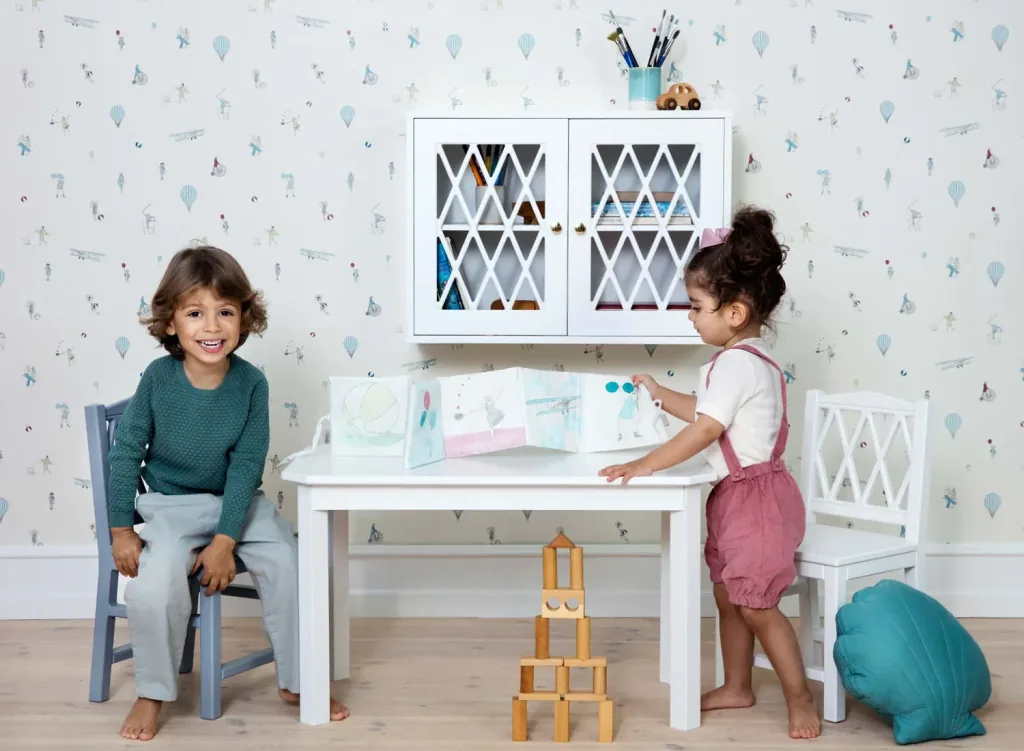 Cam cam children's chair Harlequin white
