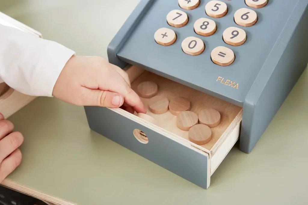 Children cash register blue from flexa