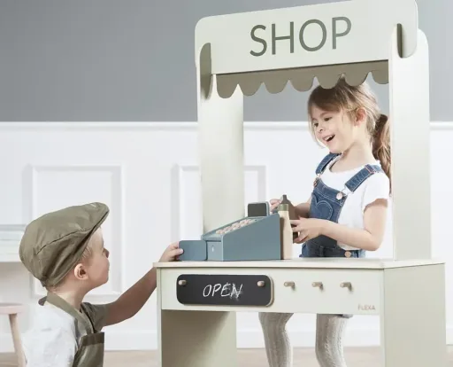 Children cash register blue from flexa