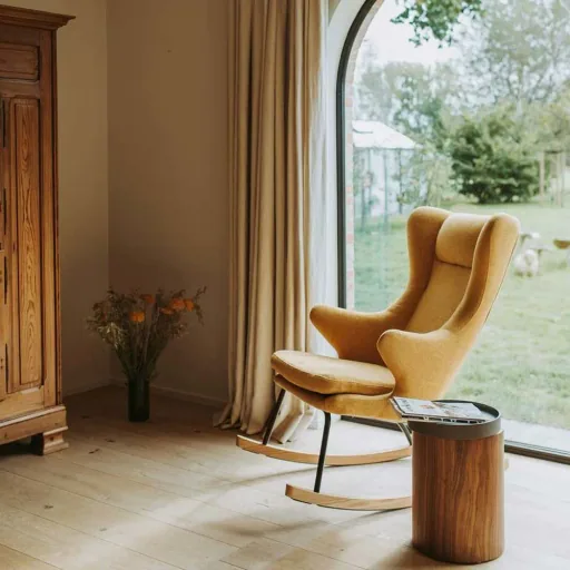Quax rocking chair /Stillstuhl de luxe mustard yellow