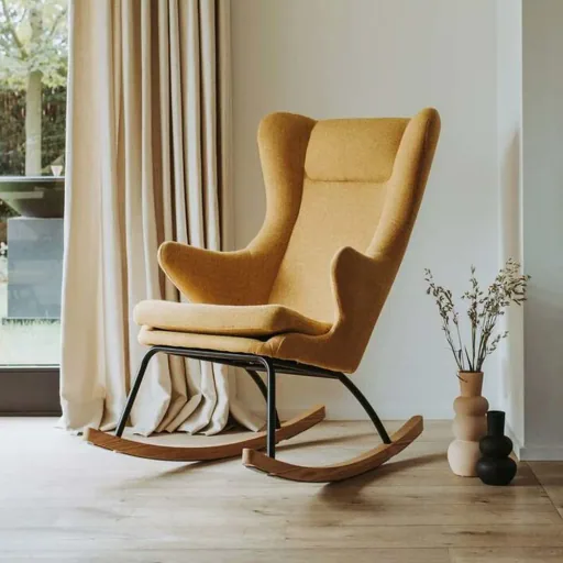 Quax rocking chair /Stillstuhl de luxe mustard yellow