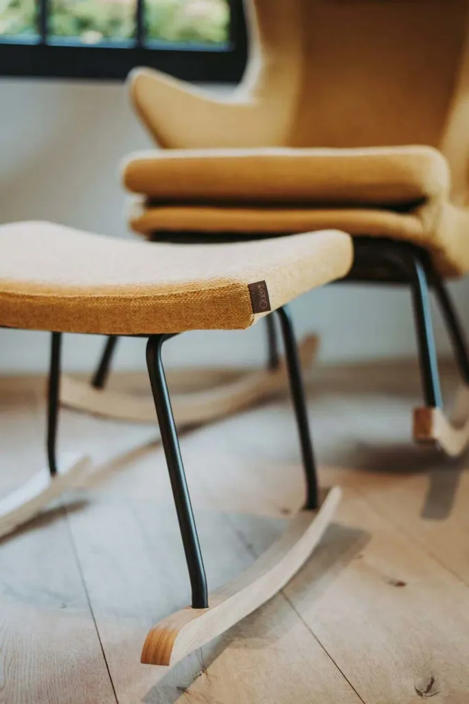 Quax rocking chair /Stillstuhl de luxe mustard yellow