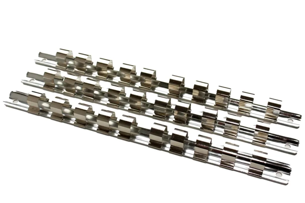 1/2 Inch Socket Rail - 10 Clip Tool Organizer