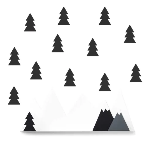 Tresxics Wall Shelves Mountains Black