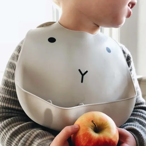Liewood "Tilda" Bib Silicon Hase Gray