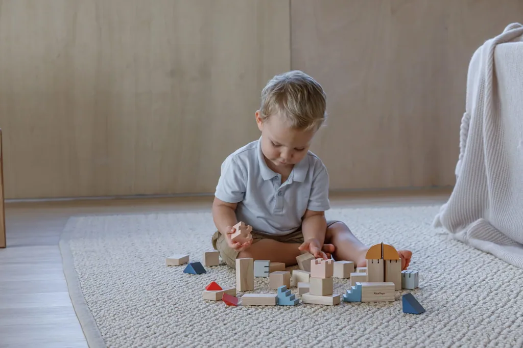 Plan Toys Building Blocks Orchard Holz Colorful