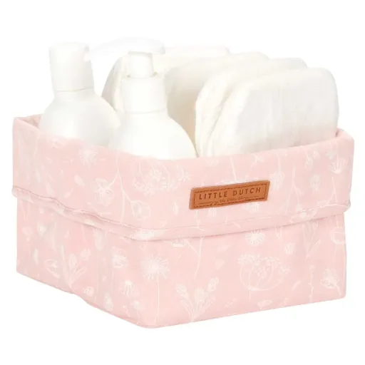 Little Dutch Baby Storage Baskets Klein "Wild Flowers" Rosa