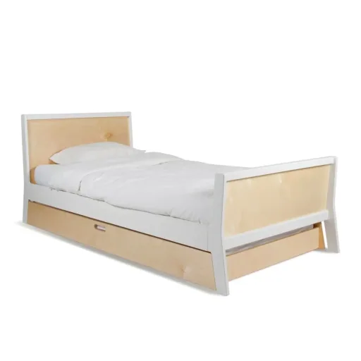Oeuf Cot Sparrow Birch Weiß 90 x 200