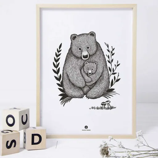 Lilipinso poster bear love black white