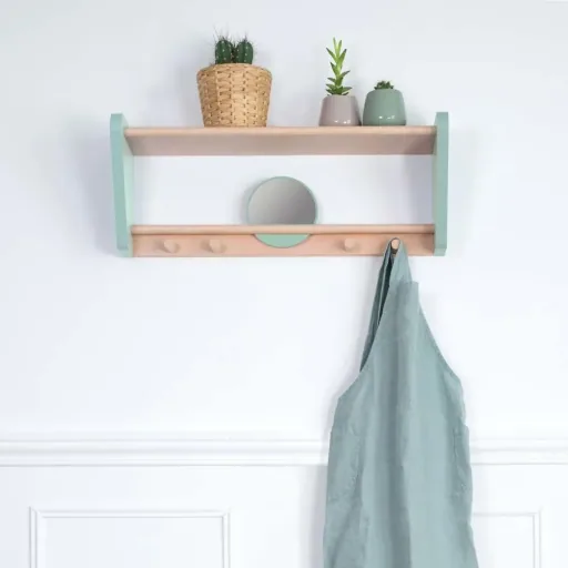 Jungle by Jungle Wall Shelves Cloakroom Green