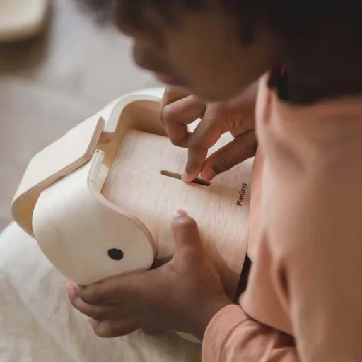 Plan Toys Spardose Elefant Holz Natur