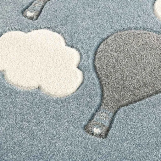 Scandic Living children's carpet Berge & Ballon silver gray