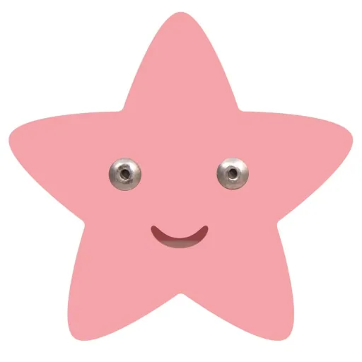 ROMOMATE clothes hook star pink