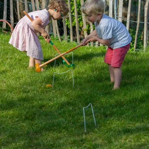 Egmont Toys croquet game wood