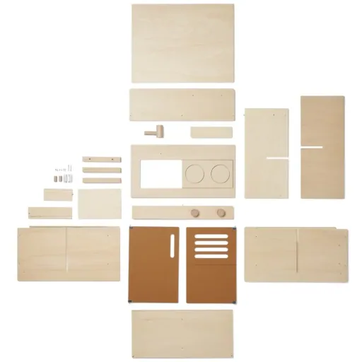Liewood Toy Kitchen "Mario" Wood Golden Caramel