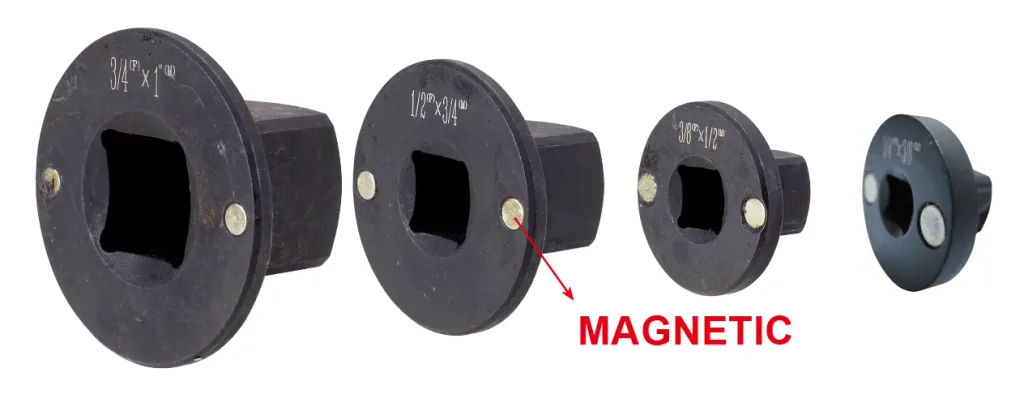 Magnetic Socket Adapter Set, Impact Socket Adapter, Cr-Mo