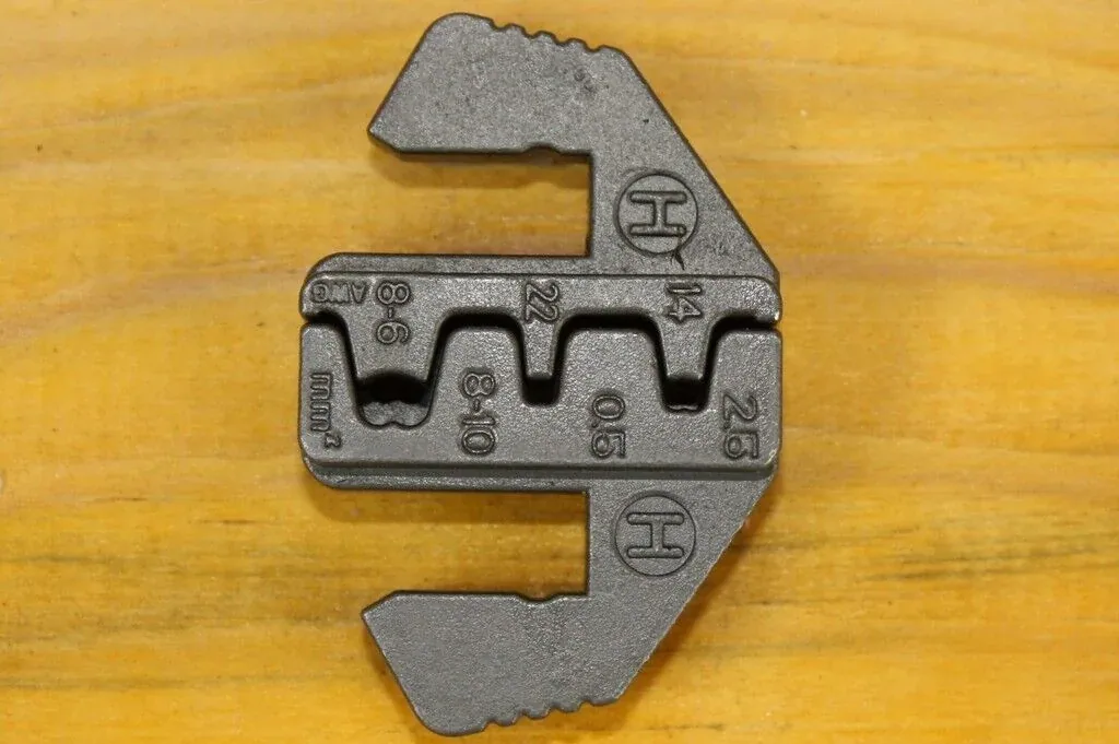 Crimp Tool Die Insert for Non-Insulated Ferrules AWG 14-22/8-6