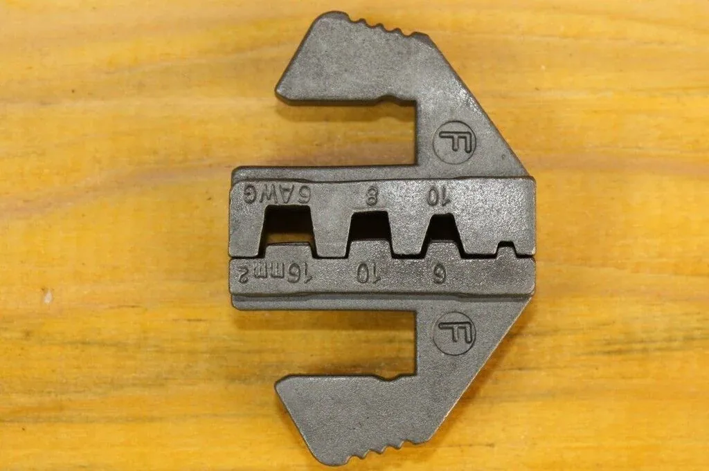 Crimp Tool Die Insert for Non-Insulated Ferrules AWG 14-22/8-6