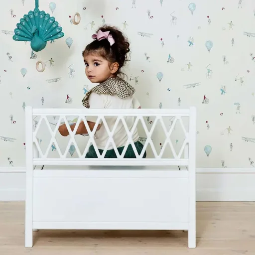 Cam cam children's bank storage harlequin white