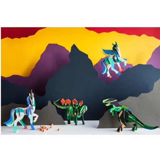 Studio Roof 3D dinosaurs Stegosaurus cardboard