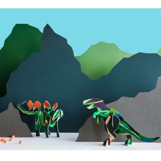 Studio Roof 3D dinosaurs Stegosaurus cardboard