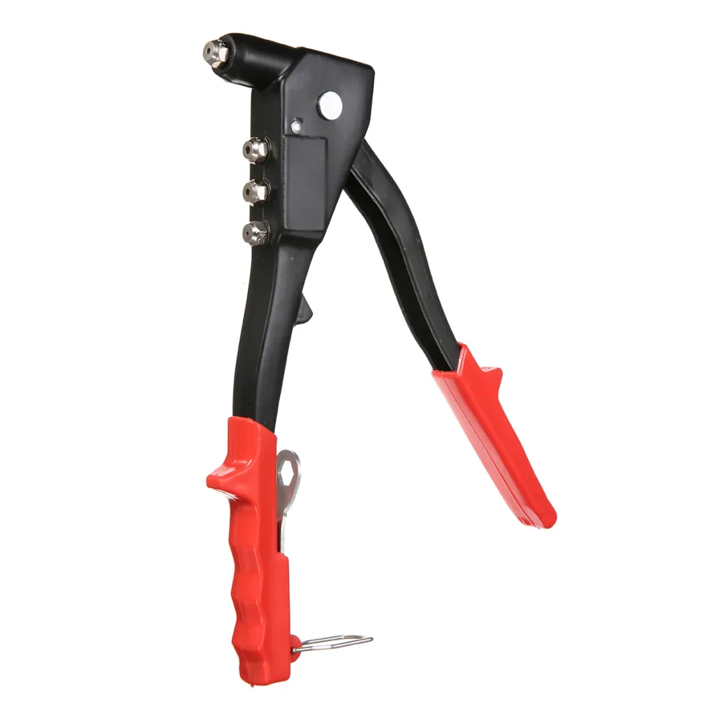 Pop Rivet Gun with 60 Pop Rivets - Hand Riveter & Rivet Tool