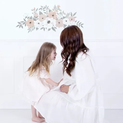 Lilipinso Wall Sticker Large bouquet of flower pink white