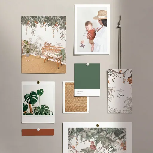 Lilipinso Wall Sticker A3 Rainforest Orang-Utans Brown
